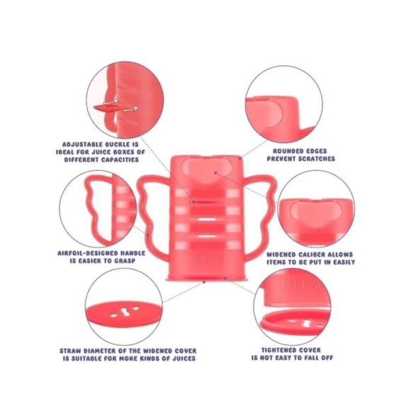 2 Piece Squeeze Proof Holder With Open Bottom For Food Pouches & Juice Box - Picture 12 of 15